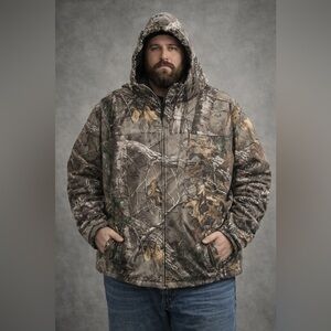 C. E. Schmidt Jacket/HOODIE
Womens 2XL Workwear Fit BLACK
Fleece Lined